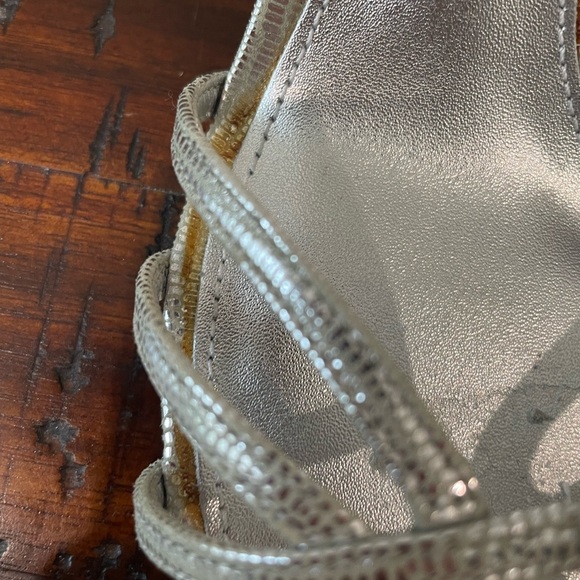 Antonio Melani‎ Strapy Sliver Heels Size 6.5 - Picture 2 of 13